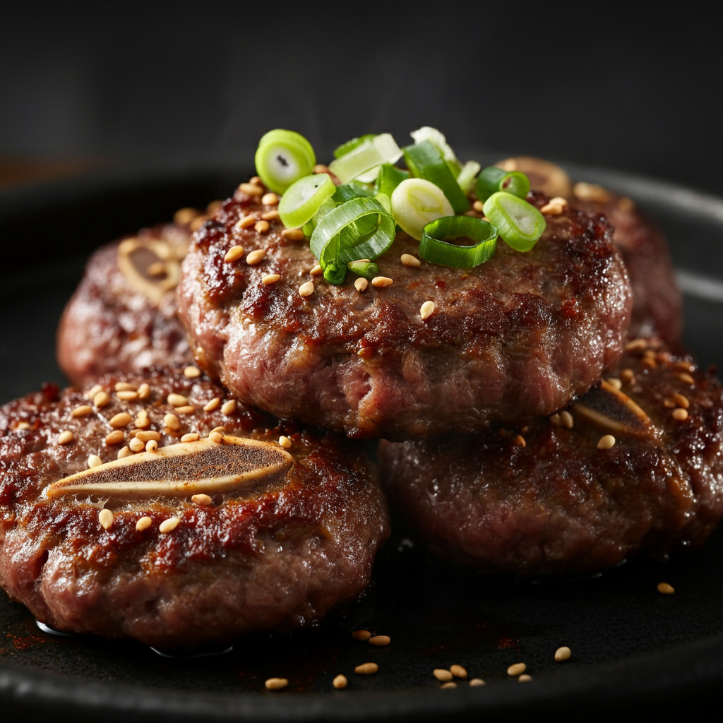 Tteokgalbi (Korean Braised Meat Patties)