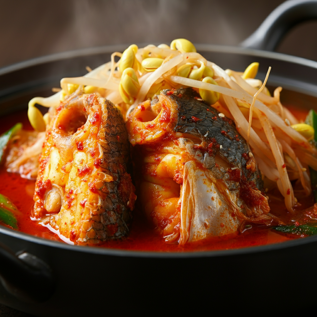 🍲 Agijjim (아귀찜) – Steamed Spicy Monkfish Feast