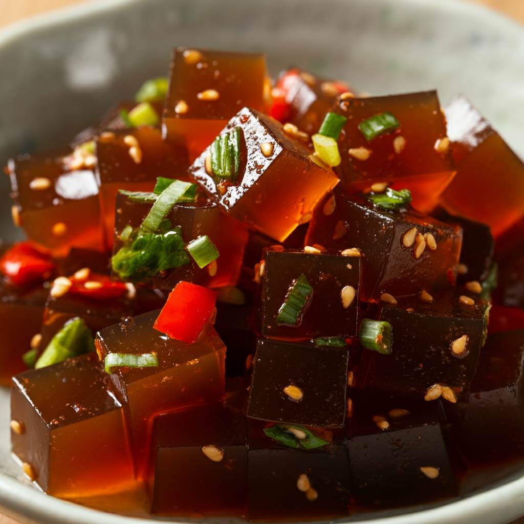 Dottori Muk Muchim: Refreshing Buckwheat Jelly Salad