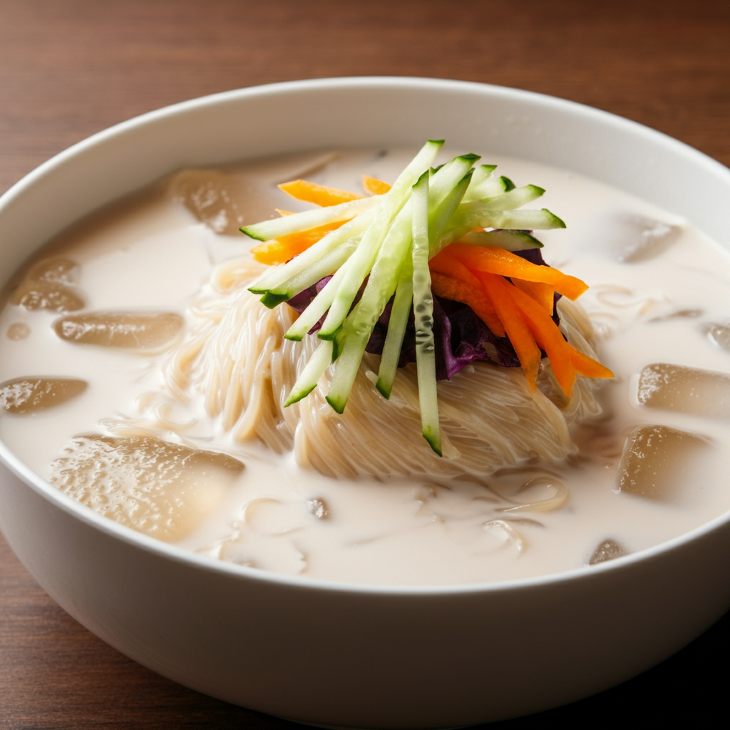 🍚 콩국수 (Kongguksu - Korean Cold Soybean Noodle Soup) 🍲
