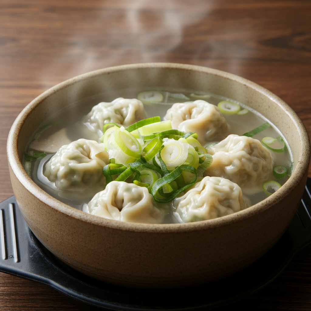 🥟 만두국 (Mandu-guk): Savory Dumpling Soup