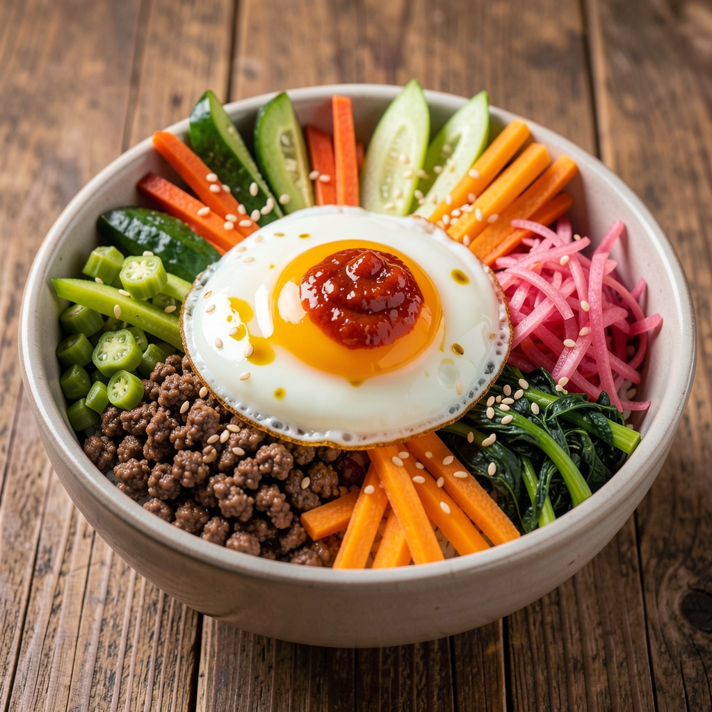 🍚 The Grand Classic: Bibimbap (Korean Mixed Rice Bowl)